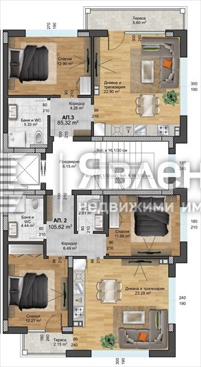 En venta  1 dormitorio Plovdiv , Zapaden , 85 metros cuadrados | 67343388