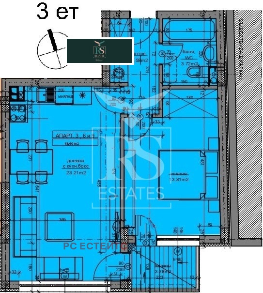 Til salg  1 soveværelse Sofia , Ovcha kupel 1 , 71 kvm | 95353462 - billede [3]