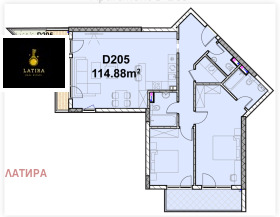 2 camere da letto Poligona, Sofia