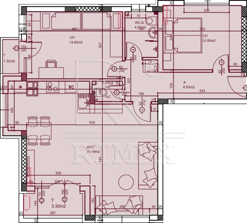 Te koop  2 slaapkamers Plovdiv , Juzjen , 118 m² | 12975445 - afbeelding [5]