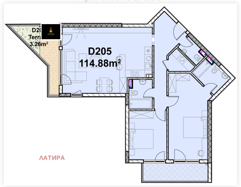 À venda  2 quartos Sofia , Poligona , 140 m² | 90718933