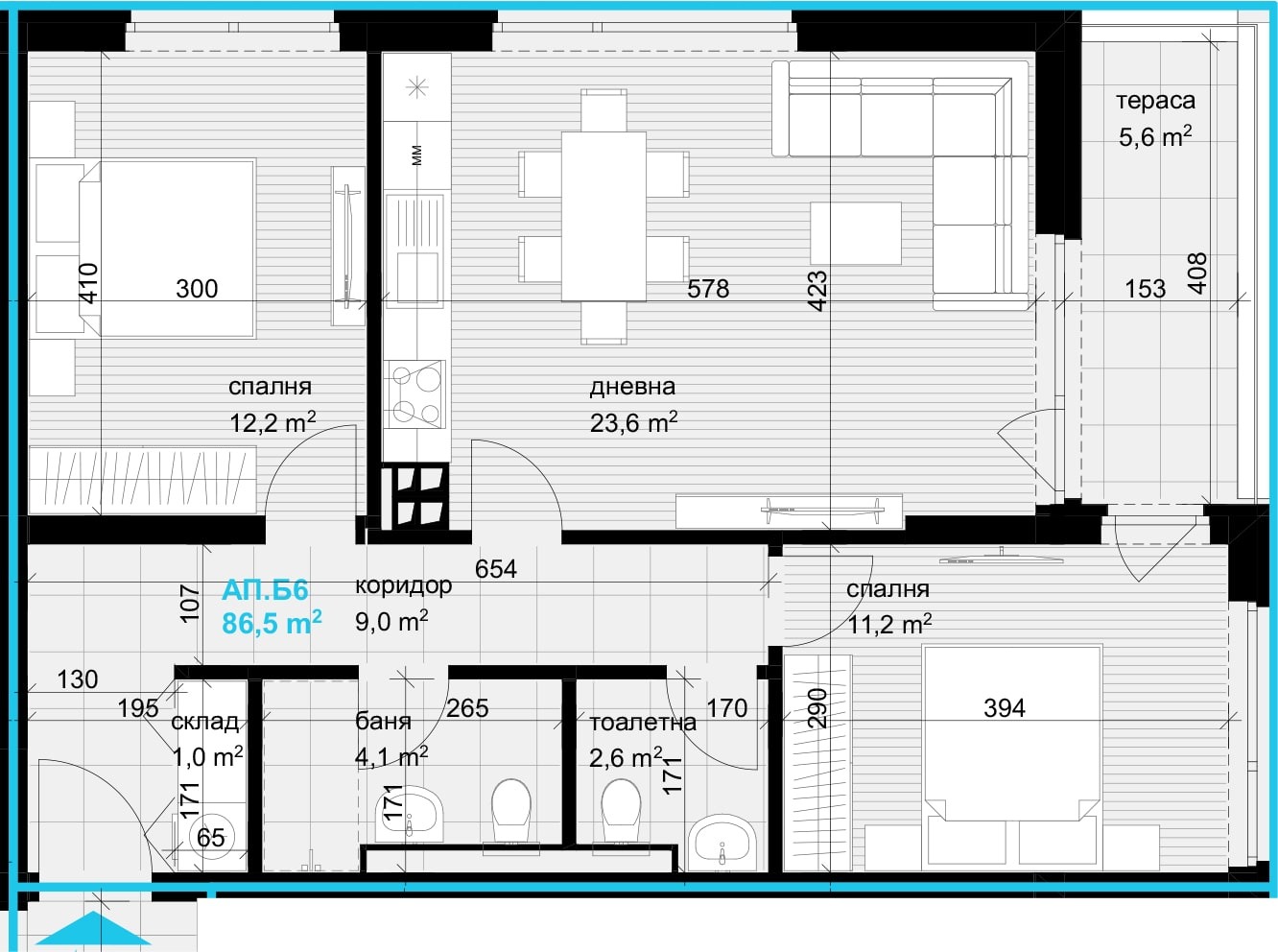 Продава 3-СТАЕН, гр. Варна, Аспарухово, снимка 2 - Апартаменти - 56109374