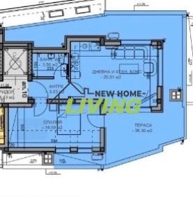 Продава 2-СТАЕН, гр. Пловдив, Коматево, снимка 3 - Апартаменти - 54214370
