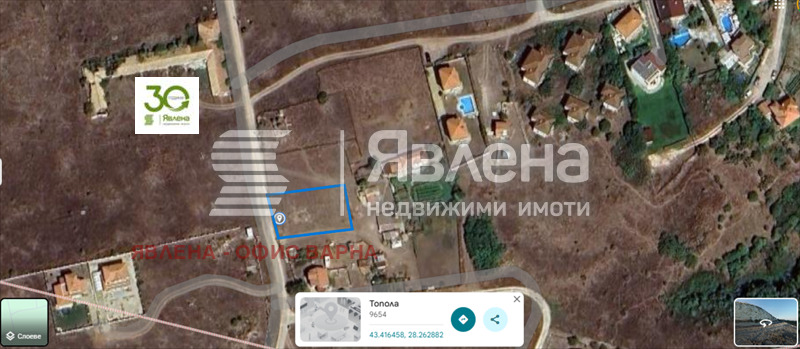 Продава ПАРЦЕЛ, с. Топола, област Добрич, снимка 2 - Парцели - 54372478