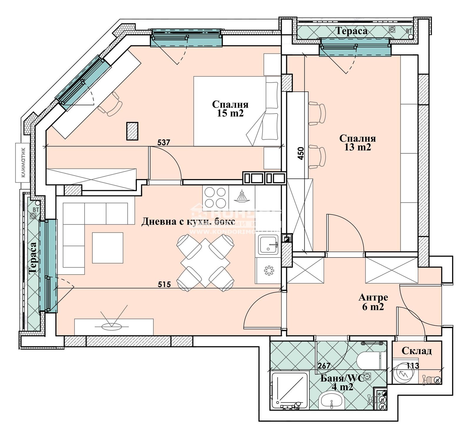 Продава 3-СТАЕН, гр. Пловдив, Център, снимка 2 - Апартаменти - 49954541