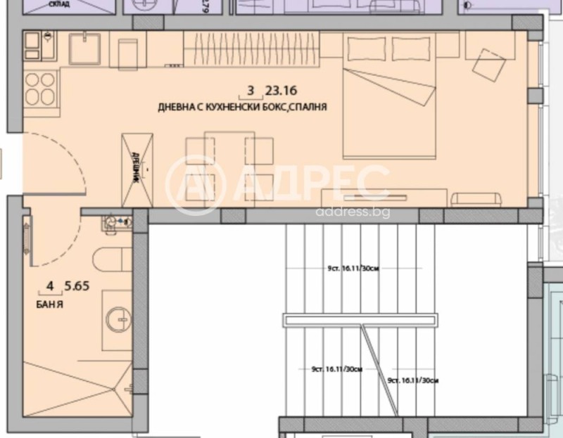 Satılık  Stüdyo Sofia , Malinova dolina , 40 metrekare | 69230760 - görüntü [3]