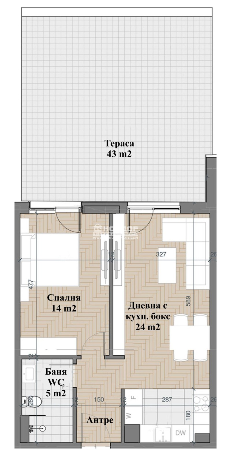 На продаж  1 спальня Пловдив , Център , 132 кв.м | 86741193 - зображення [3]