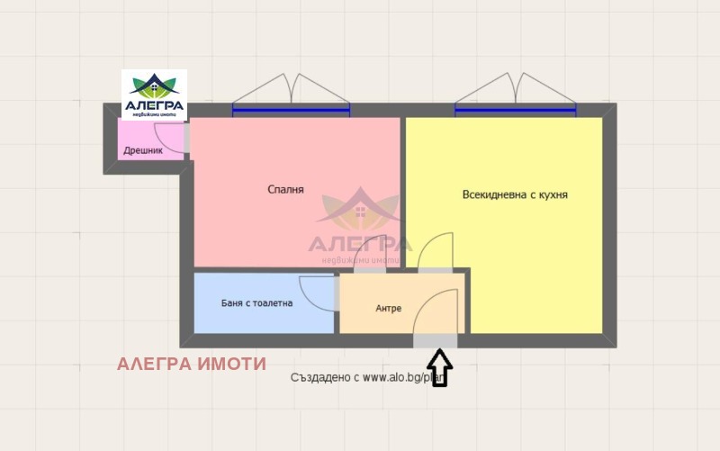 Продава  2-стаен град Пазарджик , Промишлена зона , 56 кв.м | 45222327 - изображение [2]