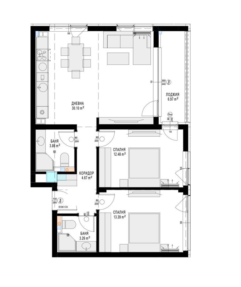 Продава 3-СТАЕН, гр. София, Бъкстон