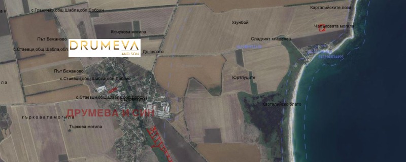 Продава  Парцел област Добрич , с. Дуранкулак , 3294 кв.м | 34240133 - изображение [3]