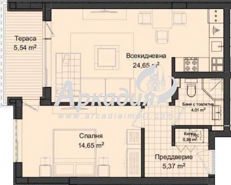 Na prodej  1 ložnice Plovdiv , Karšijaka , 72 m2 | 87385878 - obraz [5]