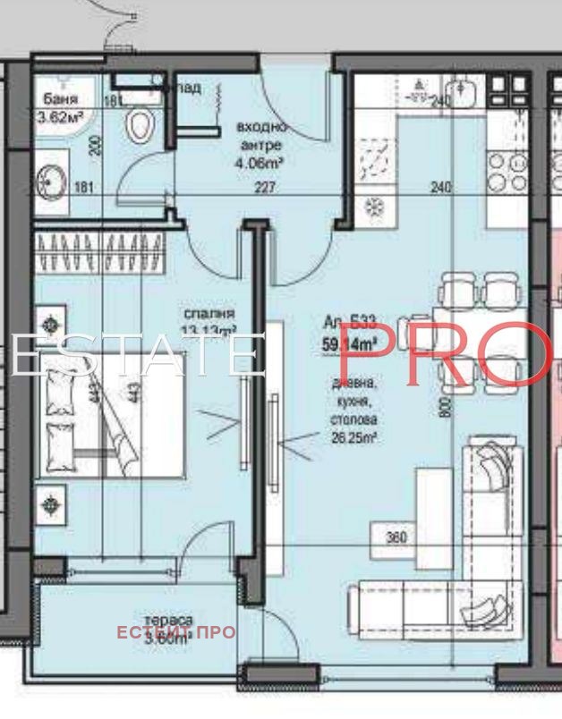 Na prodej  1 ložnice Plovdiv , Christo Smirnenski , 69 m2 | 34200996 - obraz [14]