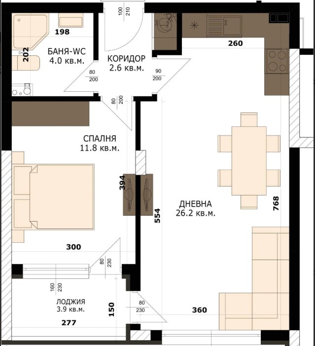 Till salu  1 sovrum Varna , Kaisieva gradina , 64 kvm | 59106627 - bild [9]