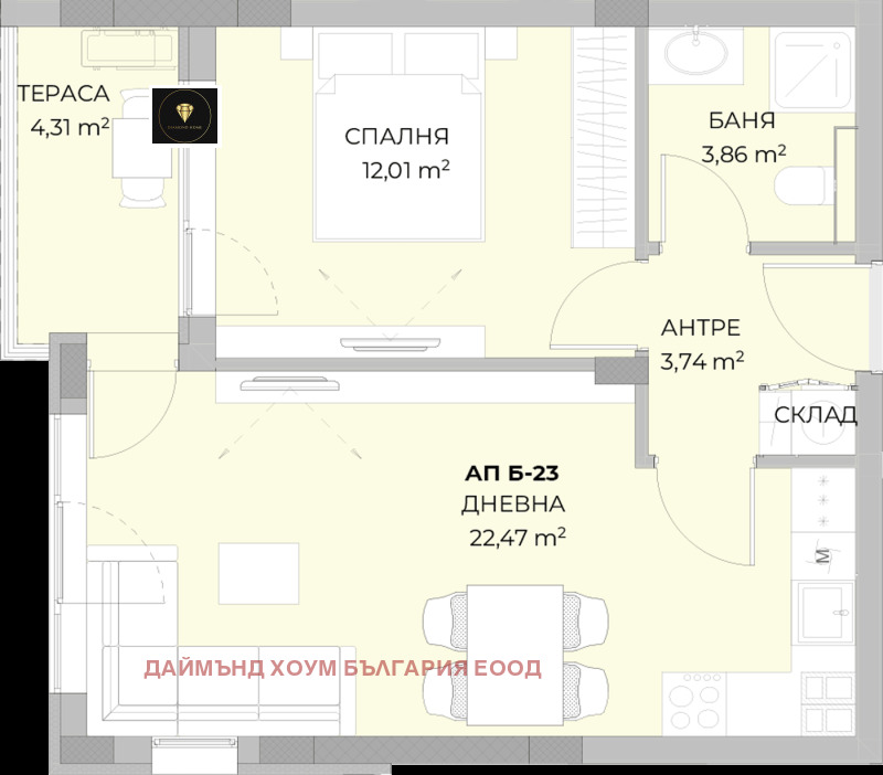 Продава 2-СТАЕН, гр. Пловдив, Остромила, снимка 2 - Апартаменти - 53561357