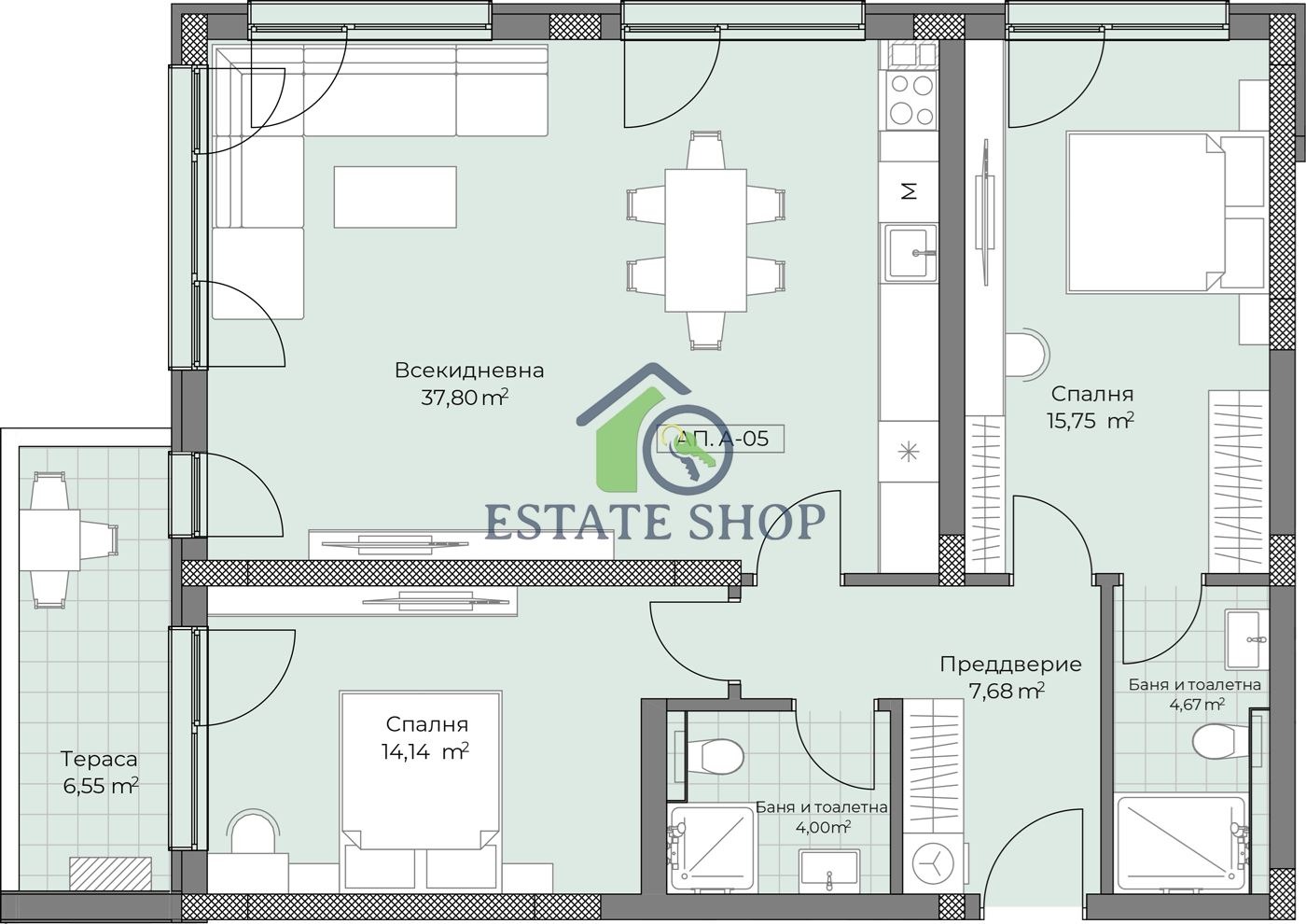 Продава 3-СТАЕН, гр. Пловдив, Остромила, снимка 3 - Апартаменти - 55394954