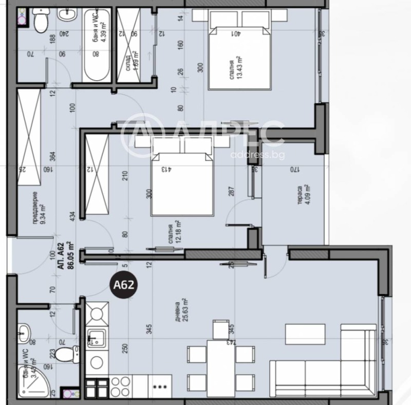 Zu verkaufen  2 Schlafzimmer Sofia , Ljulin 5 , 101 qm | 15458322 - Bild [2]