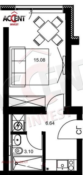 Продава 1-СТАЕН, гр. Варна, Бриз, снимка 4 - Aпартаменти - 47402494