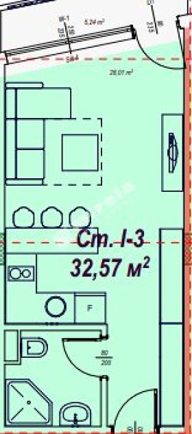 Продава  1-стаен област Бургас , к.к. Слънчев бряг , 36 кв.м | 66061593 - изображение [2]