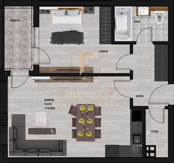 En venta  1 dormitorio Plovdiv , Trakiya , 75 metros cuadrados | 43445724 - imagen [5]