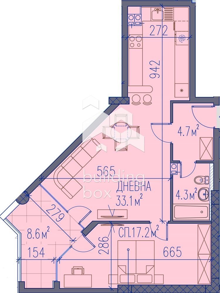 Продава 2-СТАЕН, гр. Пловдив, Младежки Хълм, снимка 6 - Aпартаменти - 47492607