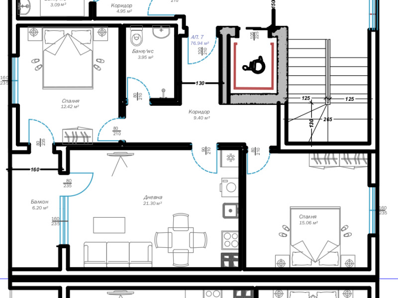 Продава  3-стаен град Варна , Възраждане 3 , 88 кв.м | 95311188 - изображение [2]