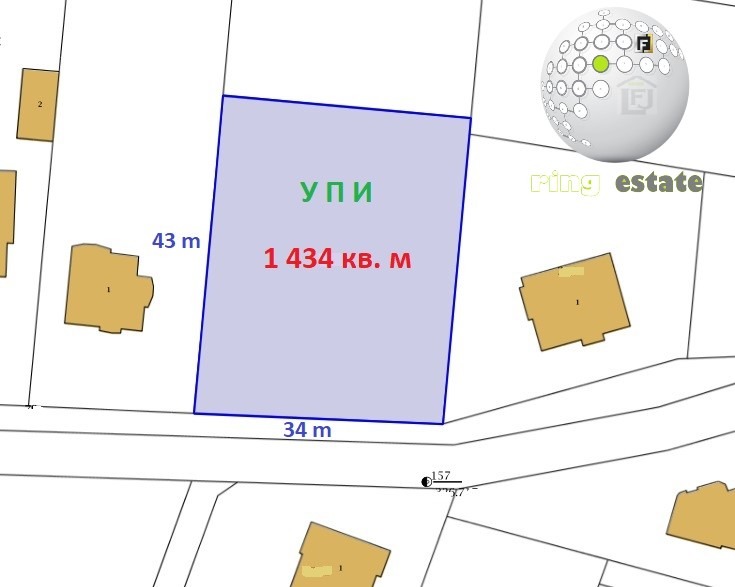 À venda  Trama região Plovdiv , Belachtchica , 1434 m² | 53399260 - imagem [2]