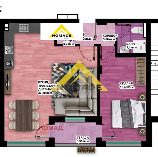 À venda  1 quarto Plovdiv , Hristo Smirnenski , 80 m² | 74982246 - imagem [3]
