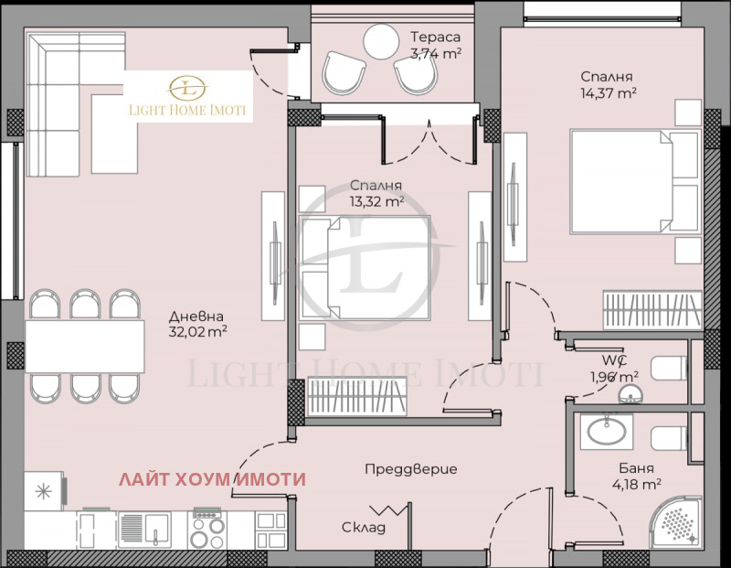 À vendre  2 chambres Plovdiv , Hristo Smirnenski , 104 m² | 99021626 - image [3]