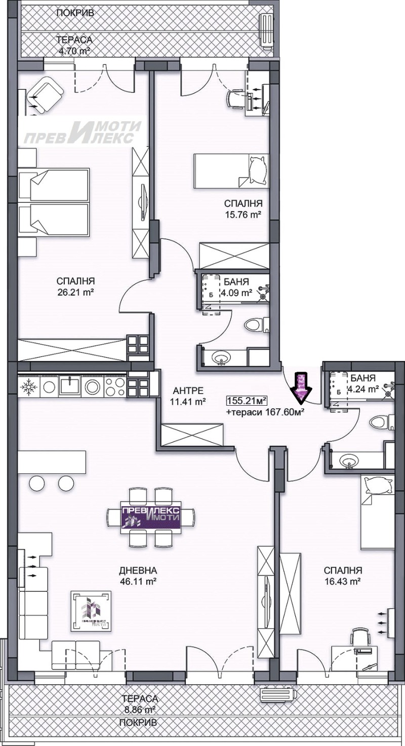 Продава 4-СТАЕН, гр. Пловдив, Кършияка