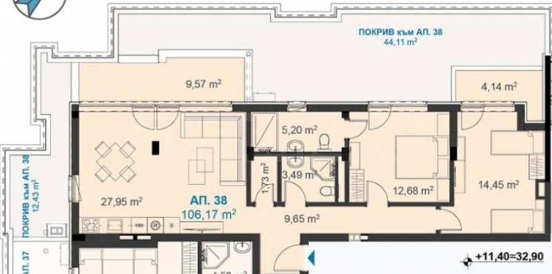 For Sale  2 bedroom Burgas , Kraymorie , 158 sq.m | 93715031 - image [12]