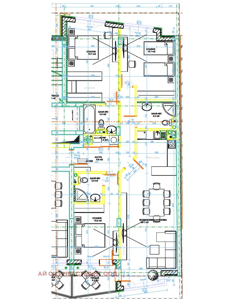 Продава 4-СТАЕН, гр. София, Кръстова вада, снимка 2 - Апартаменти - 52453299