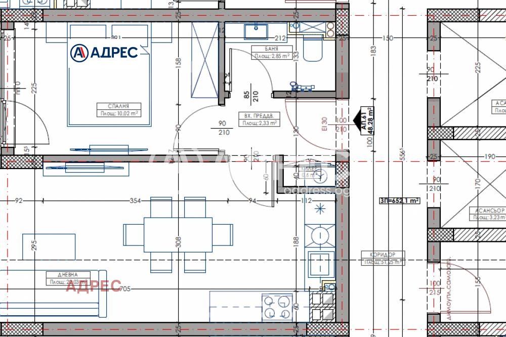 Продава 2-СТАЕН, гр. Варна, Владислав Варненчик 1, снимка 3 - Апартаменти - 54253563