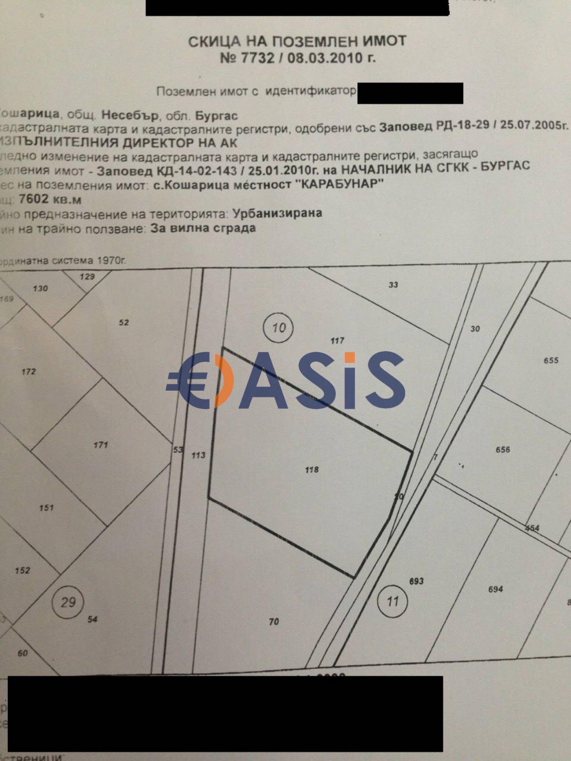 Продава ПАРЦЕЛ, с. Кошарица, област Бургас