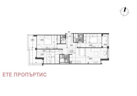 3 кімнатна Зона Б-5-3, София 1