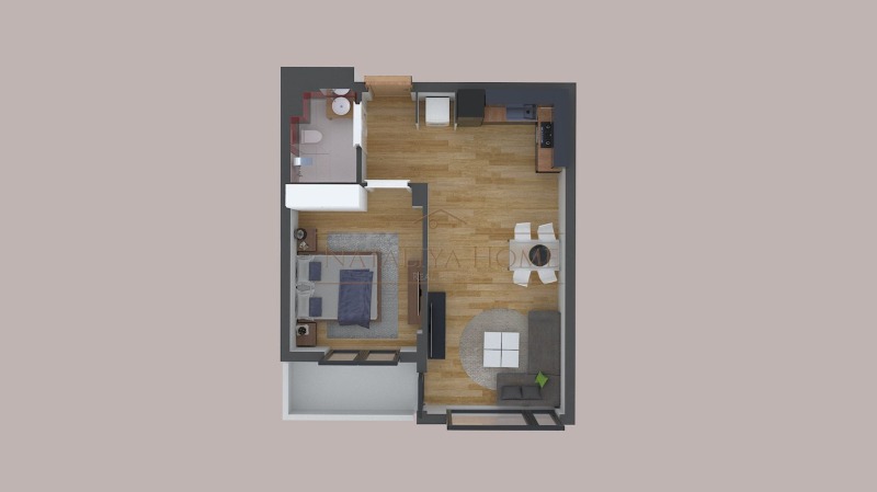 En venta  1 dormitorio Burgas , Izgrev , 65 metros cuadrados | 51702758 - imagen [5]