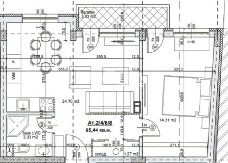 En venta  1 dormitorio Sofia , Nadezhda 4 , 66 metros cuadrados | 79076770 - imagen [2]