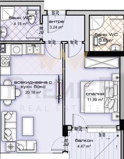 À vendre  1 chambre Varna , Kaisieva gradina , 64 m² | 47252291