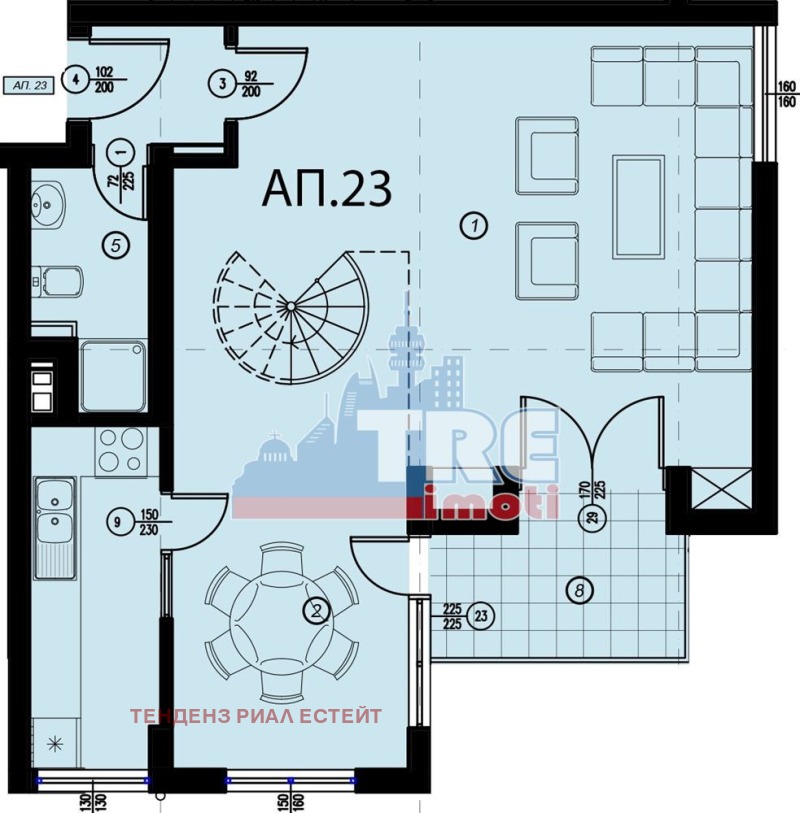 Satılık  İki Katlı Daire Sofia , Manastirski livadi , 151 metrekare | 38949196 - görüntü [14]