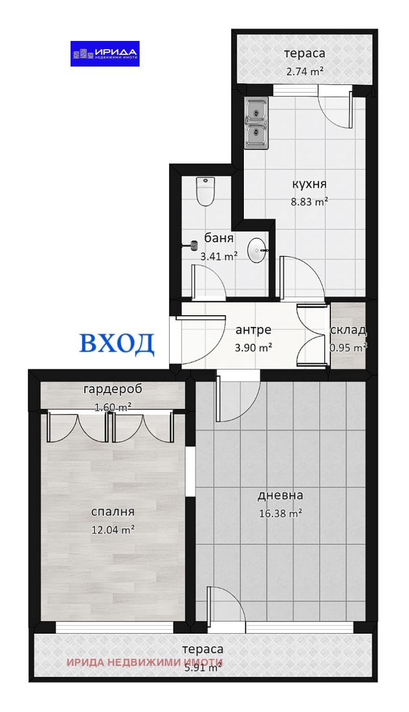 Myytävänä  1 makuuhuone Sofia , Banišora , 52 neliömetriä | 41365051 - kuva [2]