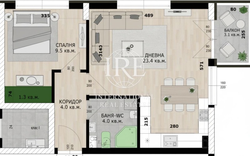 Продава 2-СТАЕН, гр. Варна, Кайсиева градина, снимка 2 - Апартаменти - 53464396