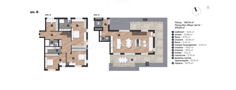Eladó  3+ hálószoba Sofia , Dragalevci , 317 négyzetméter | 45406640 - kép [13]