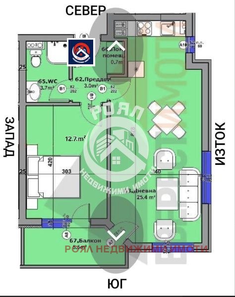 Продава 2-СТАЕН, гр. Пловдив, Беломорски, снимка 10 - Апартаменти - 53050137