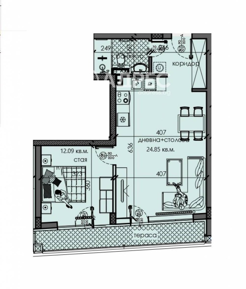 Zu verkaufen  1 Schlafzimmer Sofia , m-t Gardowa glawa , 70 qm | 72177251 - Bild [4]