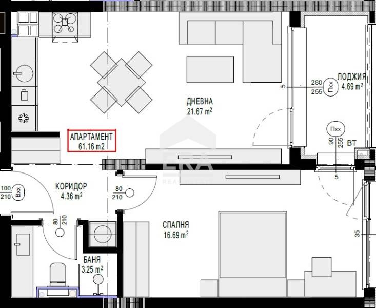In vendita  1 camera da letto Sofia , Liulin 7 , 70 mq | 26171726 - Immagine [4]