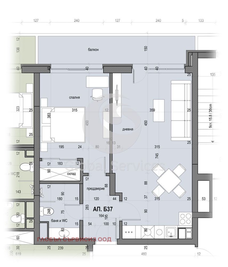 Zu verkaufen  1 Schlafzimmer Sofia , Slawija , 76 qm | 83136902 - Bild [4]