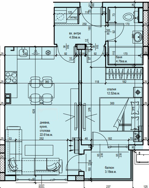 Till salu  1 sovrum Plovdiv , Ostromila , 66 kvm | 58575958 - bild [3]