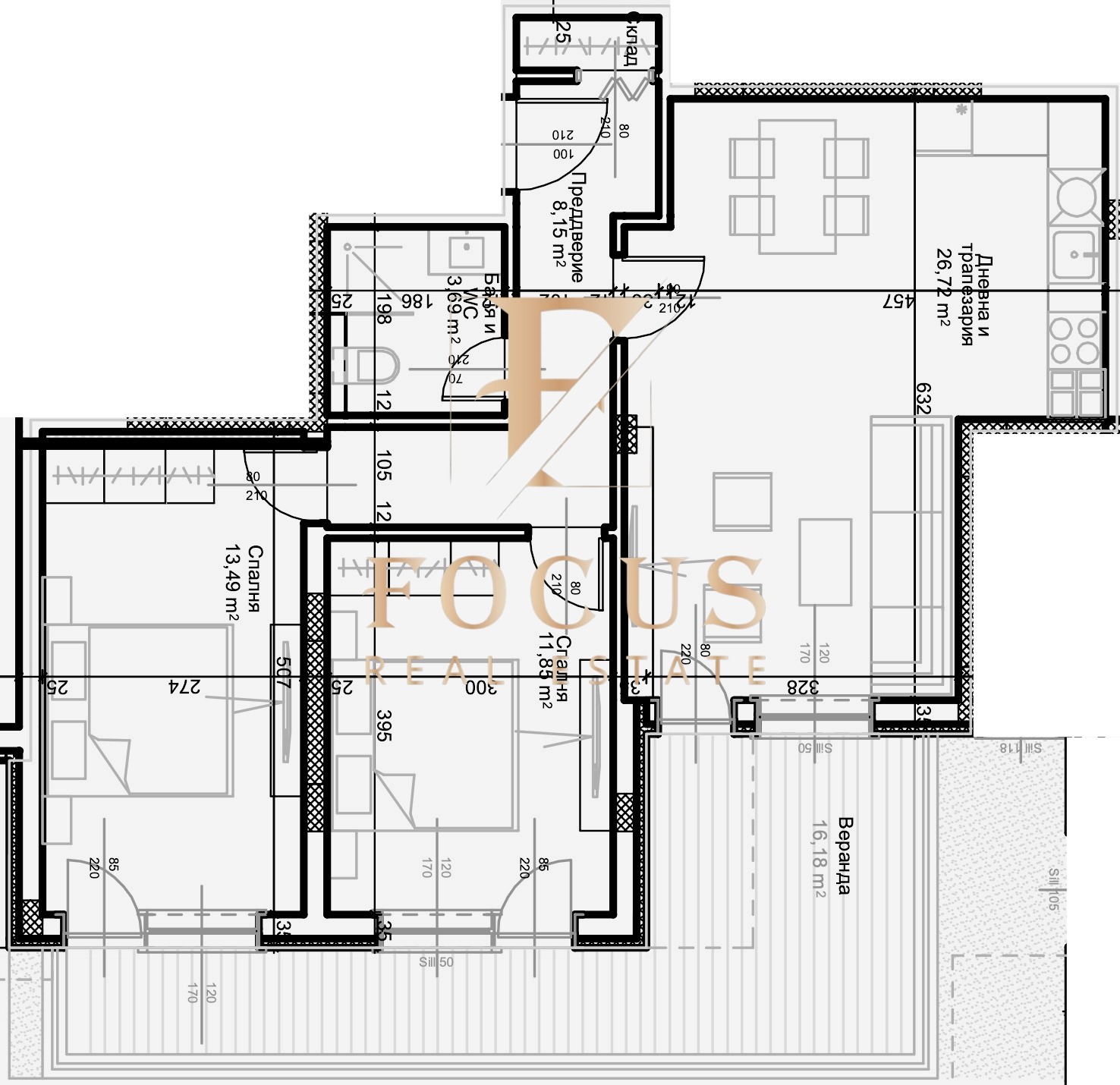 Продава 3-СТАЕН, гр. Пловдив, Остромила, снимка 2 - Апартаменти - 54041053