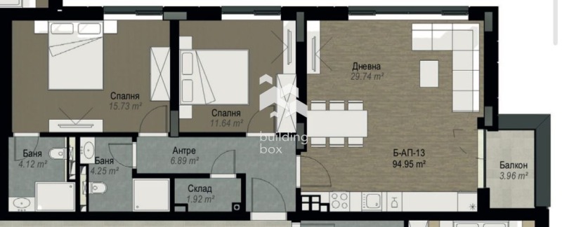 Zu verkaufen  2 Schlafzimmer Sofia , Witoscha , 112 qm | 87341982 - Bild [7]