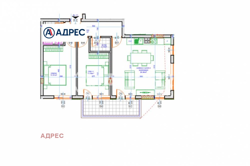 Продава  3-стаен град Варна , Възраждане 1 , 96 кв.м | 33411820 - изображение [8]