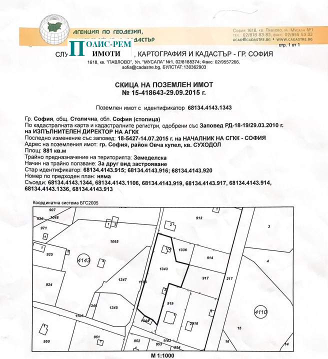 Продава ПАРЦЕЛ, гр. София, Суходол, снимка 1 - Парцели - 49176122